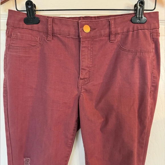 REFUGE Distressed Mauve Skinny Jeans - Size 8 - Picture 3 of 11